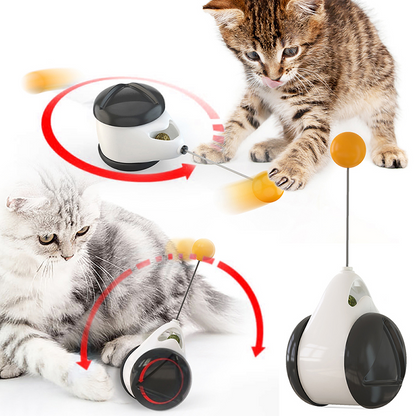 LateurGo Tumbler Balanced Wheel Swinging Ball Cat Toy - Fun and Interactive