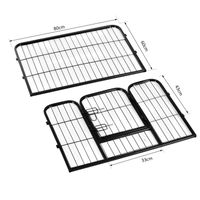 LateurGo PawHut PawsPlay Heavy Duty Metal Pet Playpen
