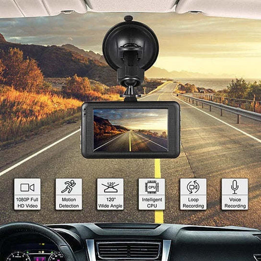 LateurGo Black Box Dash Cam 1080P with G-Sensor and Looping Car Camera