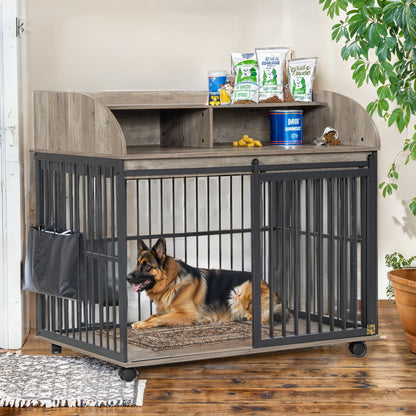 44 inch heavy duty large dog crate furniture - LateurGo