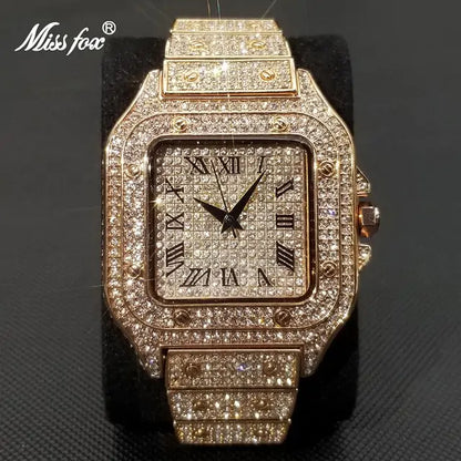 LateurGo Waterproof Full Diamond Men's Watch