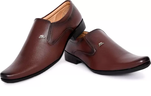 Men's Brown Slip-On Formal Shoes