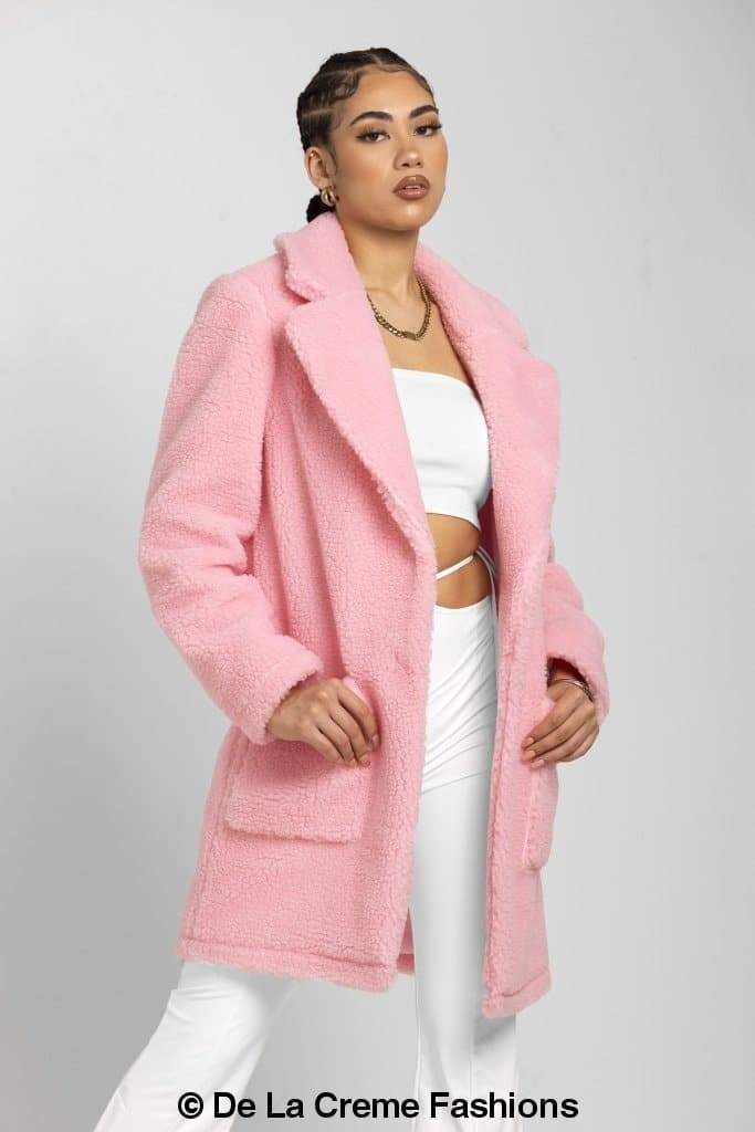 LateurGo Jacqueline oversized teddy coat, perfect for winter warmth and style