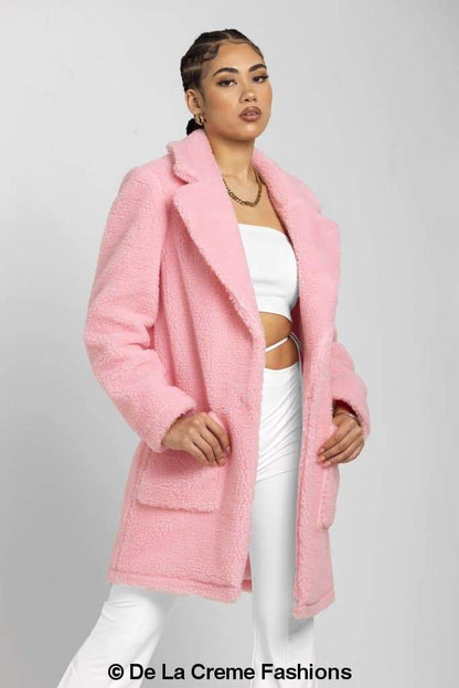 LateurGo Jacqueline oversized teddy coat, perfect for winter warmth and style