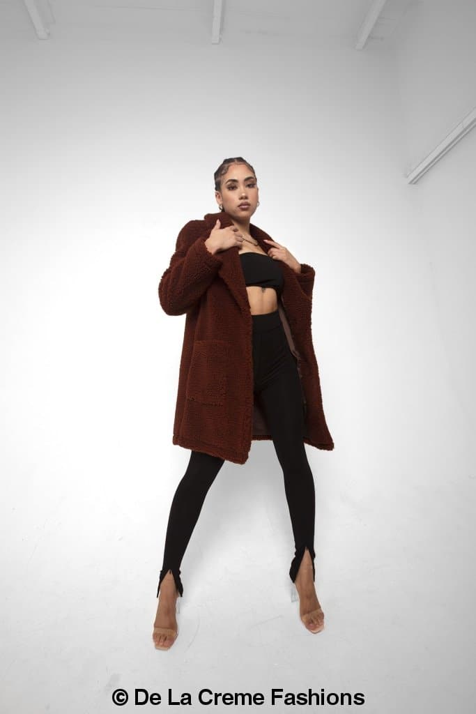 LateurGo Jacqueline oversized teddy coat, perfect for winter warmth and style