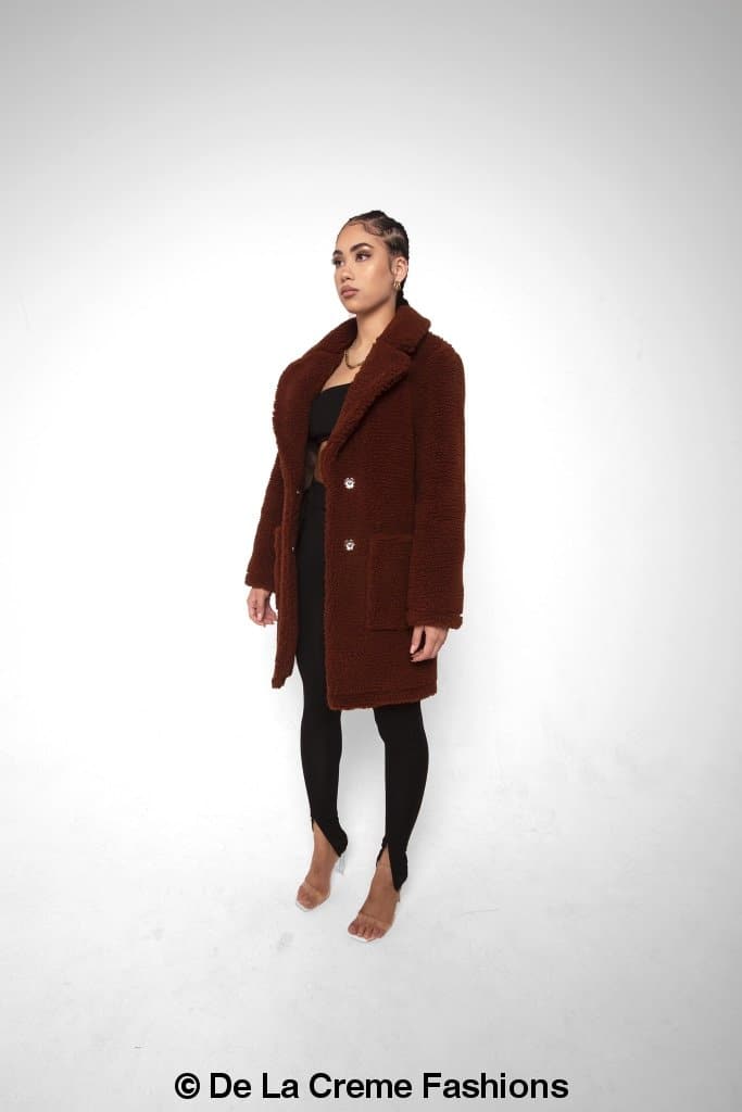 LateurGo Jacqueline oversized teddy coat, perfect for winter warmth and style