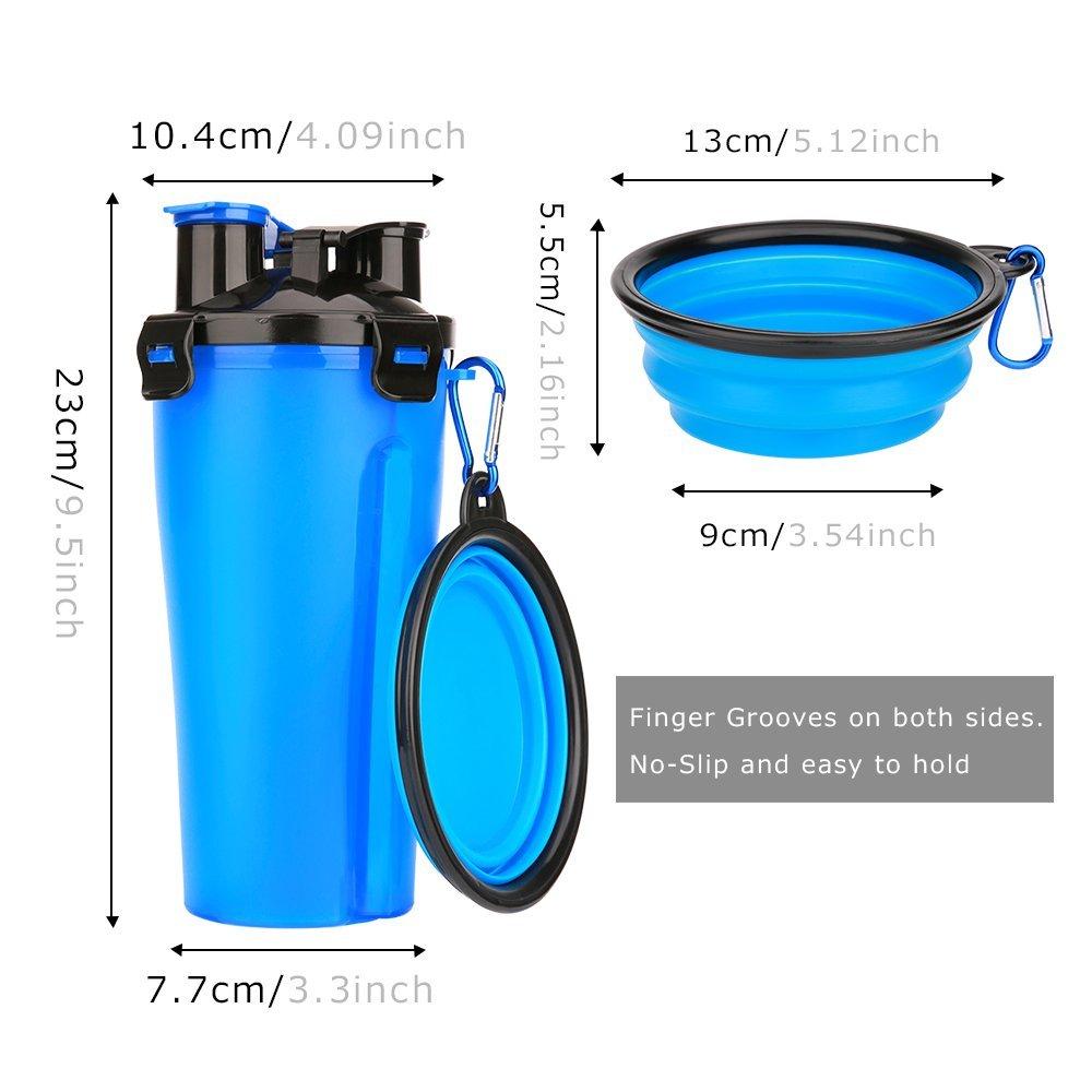 2 in 1 Dog Drinking Water Bottle with Bowls | Pet Supplies and Accessories by LateurGo 