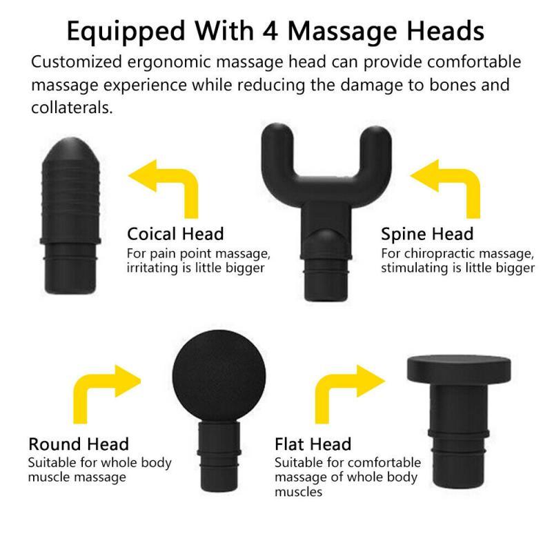 Premium handheld massager with 30 speeds and 6 heads - LateurGo