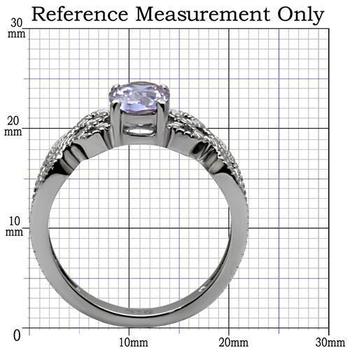 LateurGo High Polished (No Plating) Stainless Steel Ring with AAA Grade