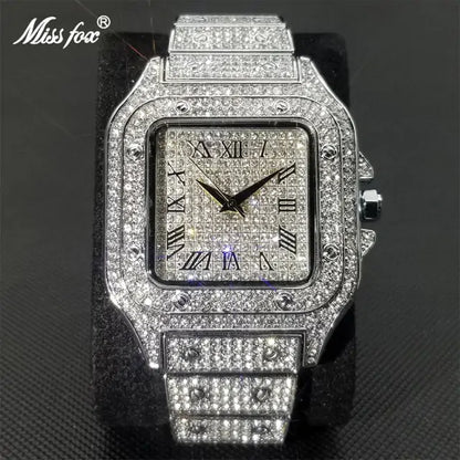 LateurGo Waterproof Full Diamond Men's Watch