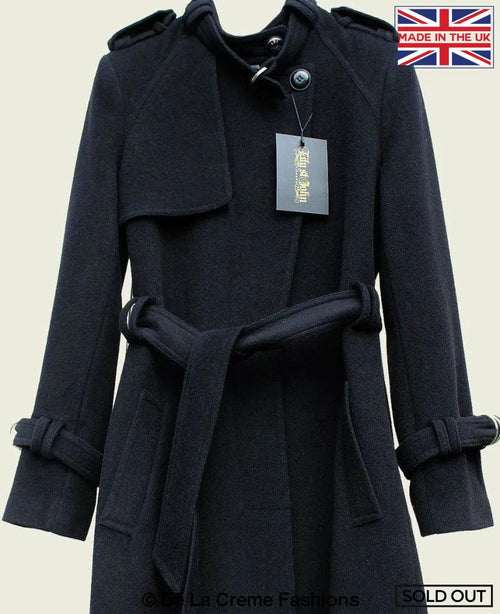 LateurGo Tailored Stylish Collarless Trench Coat - Elegant and Modern
