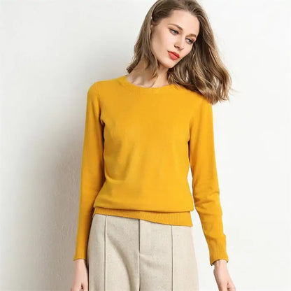 Knitted pullover women sweater