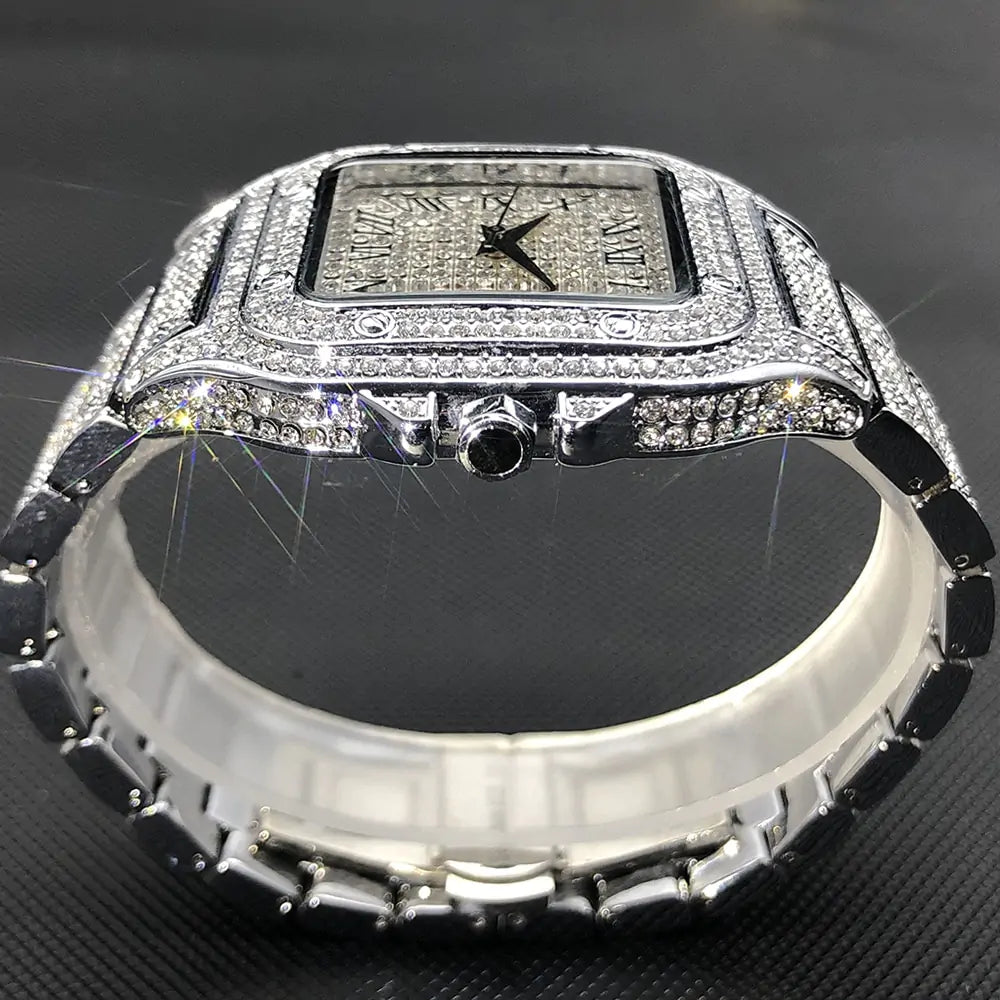 LateurGo Waterproof Full Diamond Men's Watch