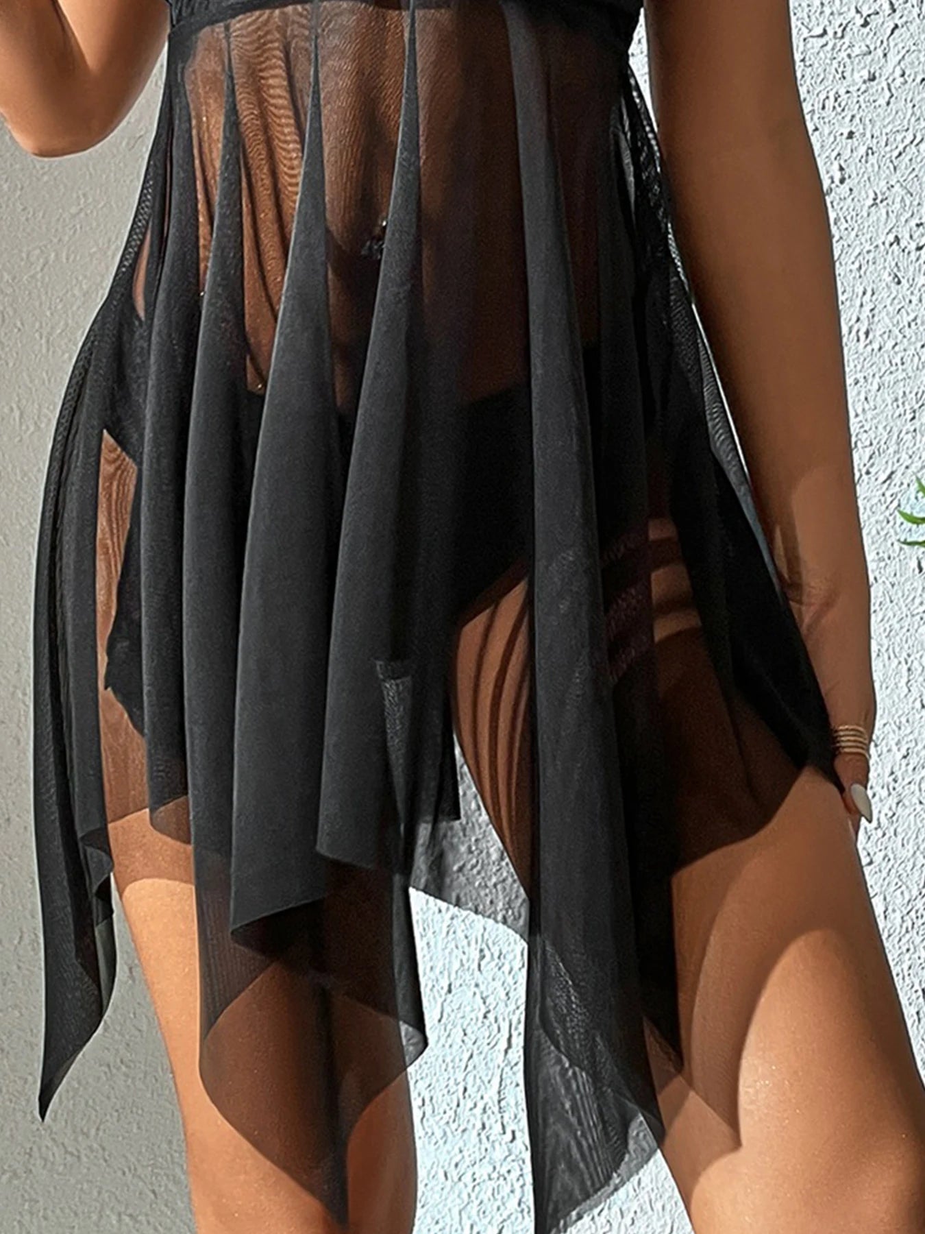 LateurGo Transparent Mesh Swimwear for Women - Stylish and Sexy Beachwear