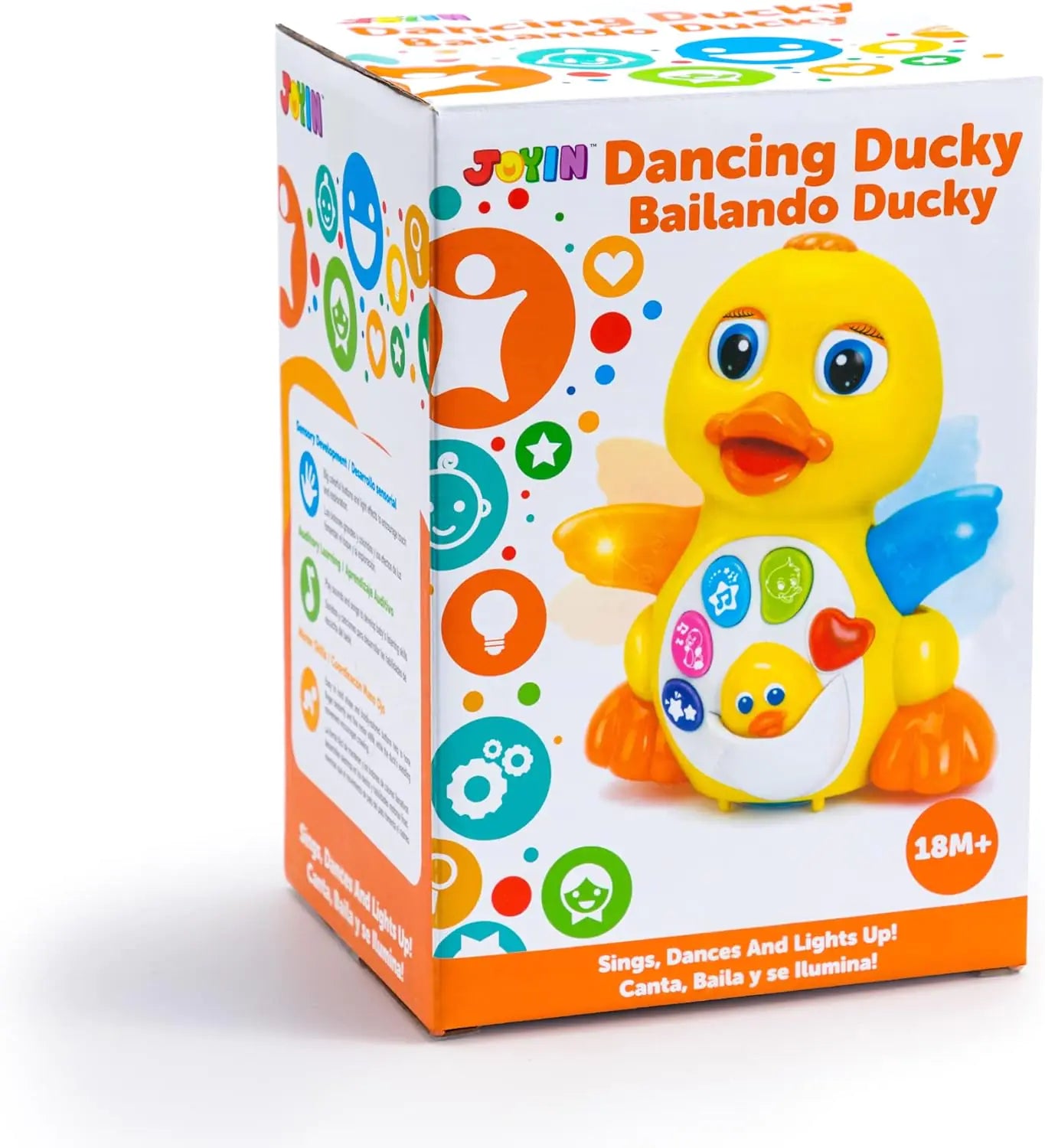 Cute yellow baby duck toy with musical features for entertaining infants and toddlers by LateurGo