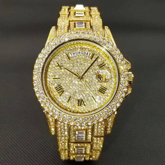 Men's Luxury Crystal Watch | Stylish Timepieces