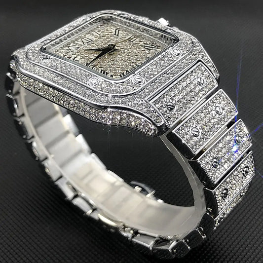 LateurGo Waterproof Full Diamond Men's Watch